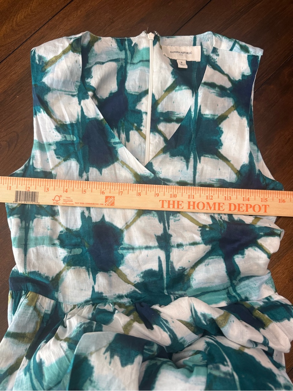 Banana Republic Voile Cotton Wrap Maxi Dress in Green Tie Dye
Women Sz 2 - Picture 8 of 12